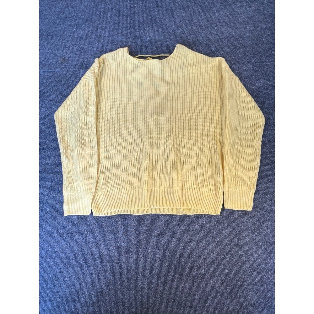 Vero Moda Oversized Cream Lace Up Back Knit Sweater Boho Cozy